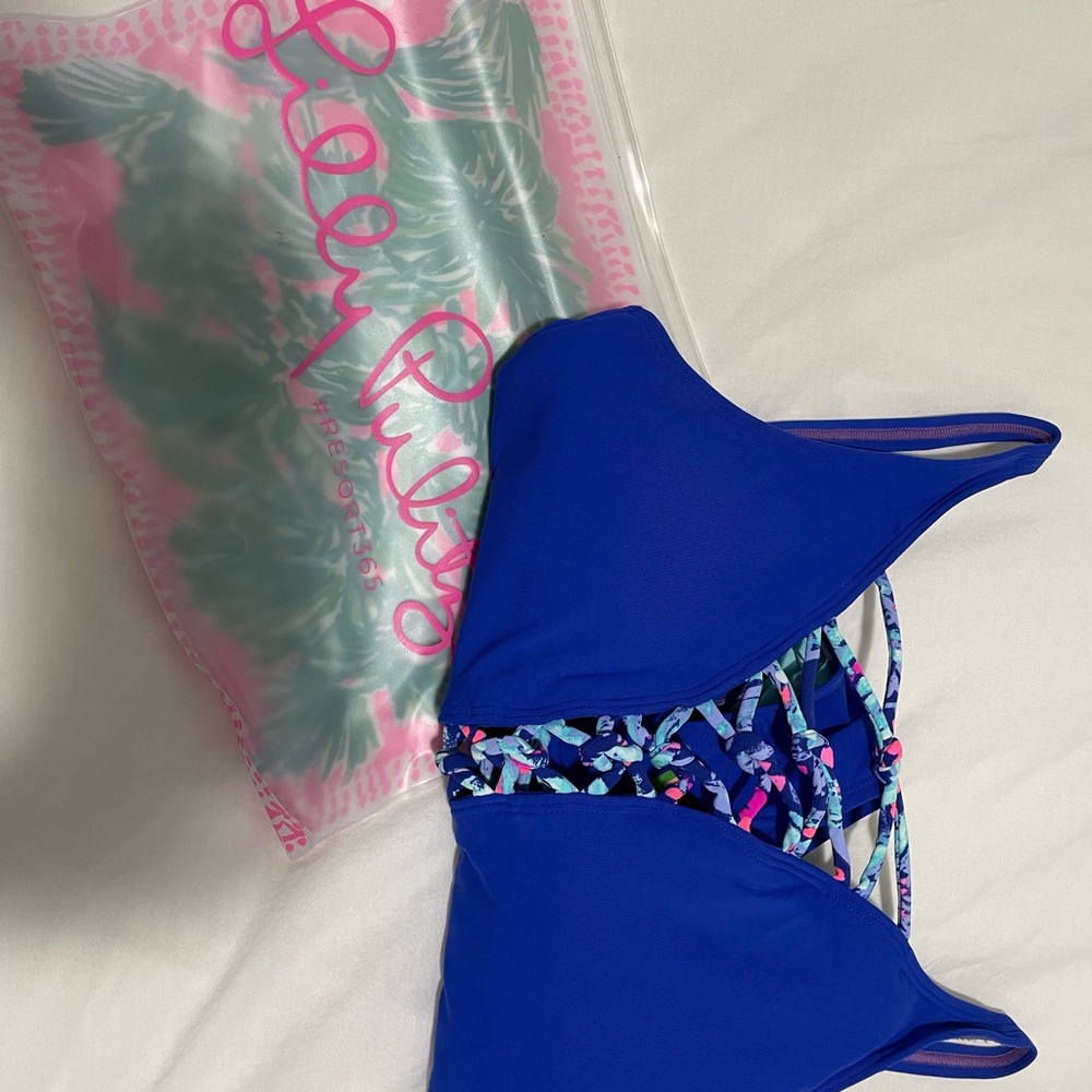 LILLY PULITZER ISLE LATTICE ONE PIECE SWIM